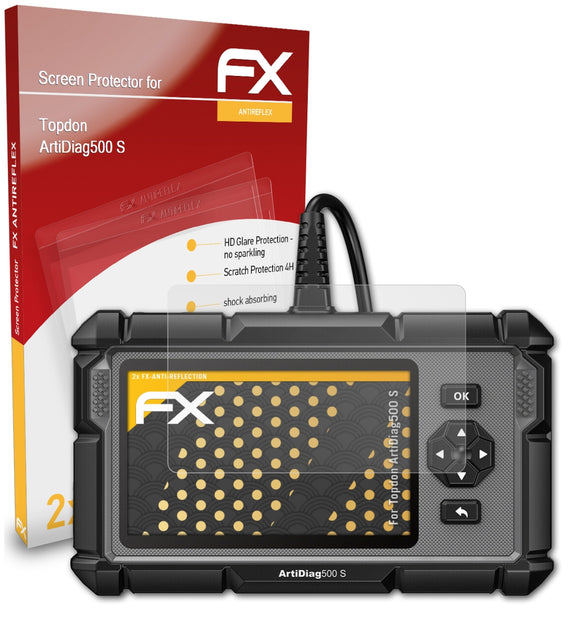 atFoliX FX-Antireflex Displayschutzfolie für Topdon ArtiDiag500 S