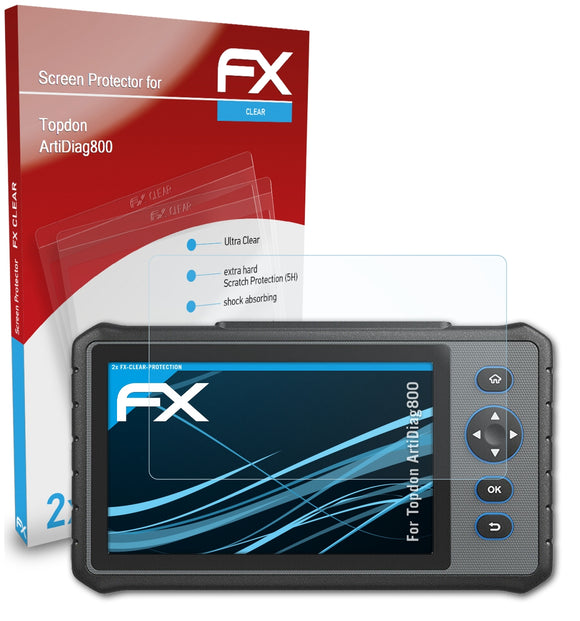 atFoliX FX-Clear Schutzfolie für Topdon ArtiDiag800