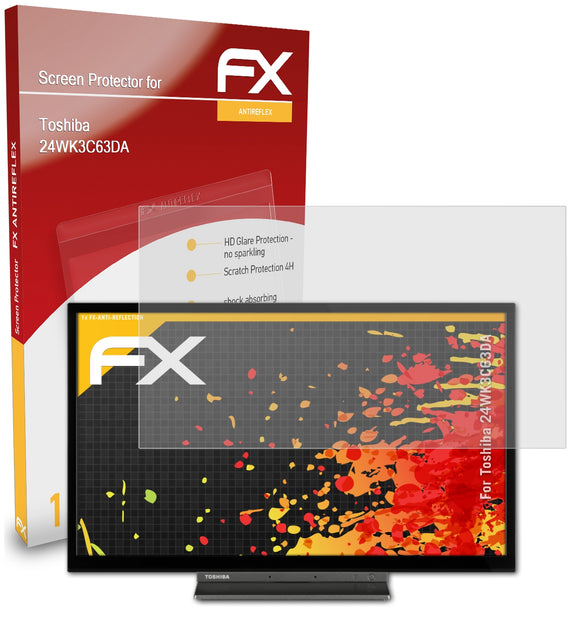 atFoliX FX-Antireflex Displayschutzfolie für Toshiba 24WK3C63DA
