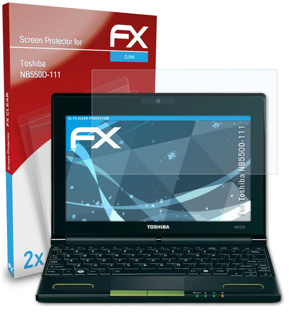 atFoliX FX-Clear Schutzfolie für Toshiba NB550D-111