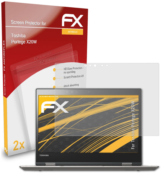 atFoliX FX-Antireflex Displayschutzfolie für Toshiba Portege X20W