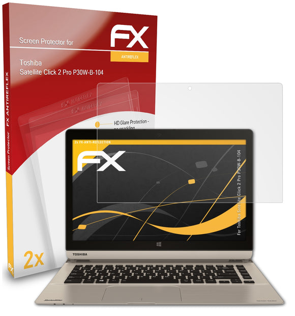 atFoliX FX-Antireflex Displayschutzfolie für Toshiba Satellite Click 2 Pro (P30W-B-104)