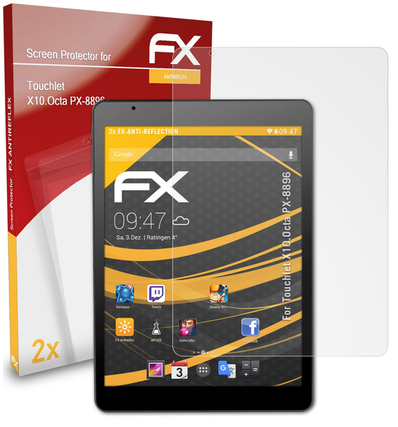 atFoliX FX-Antireflex Displayschutzfolie für Touchlet X10.Octa (PX-8896)