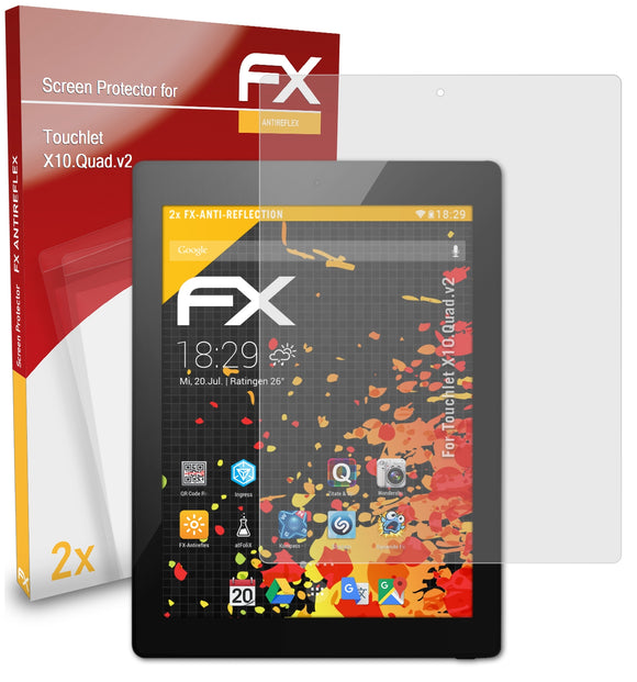 atFoliX FX-Antireflex Displayschutzfolie für Touchlet X10.Quad.v2
