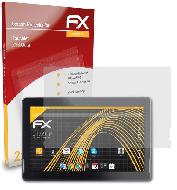 atFoliX FX-Antireflex Displayschutzfolie für Touchlet X13.Octa