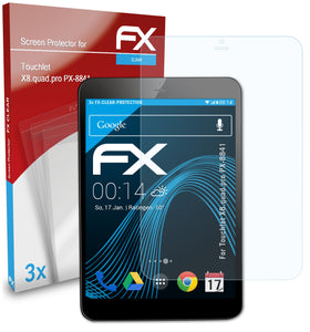 atFoliX FX-Clear Schutzfolie für Touchlet X8.quad.pro (PX-8841)
