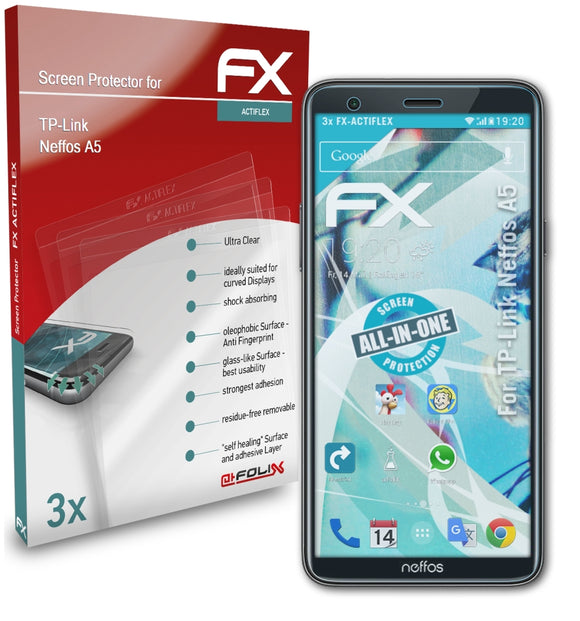 atFoliX FX-ActiFleX Displayschutzfolie für TP-Link Neffos A5