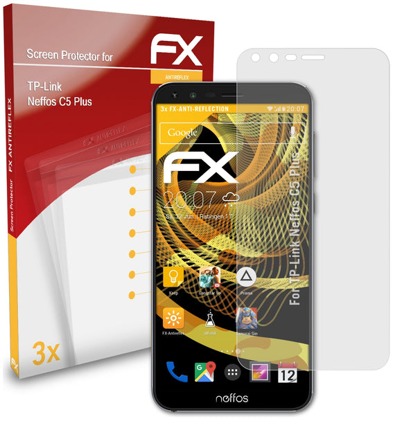 atFoliX FX-Antireflex Displayschutzfolie für TP-Link Neffos C5 Plus