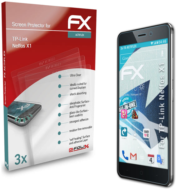 atFoliX FX-ActiFleX Displayschutzfolie für TP-Link Neffos X1