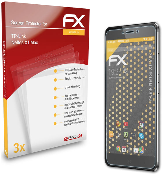 atFoliX FX-Antireflex Displayschutzfolie für TP-Link Neffos X1 Max