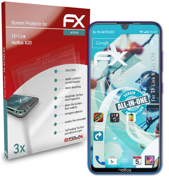 atFoliX FX-ActiFleX Displayschutzfolie für TP-Link Neffos X20
