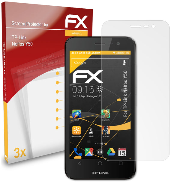 atFoliX FX-Antireflex Displayschutzfolie für TP-Link Neffos Y50