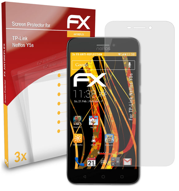 atFoliX FX-Antireflex Displayschutzfolie für TP-Link Neffos Y5s
