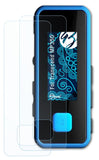 Schutzfolie Bruni kompatibel mit Transcend MP350, glasklare (2X)