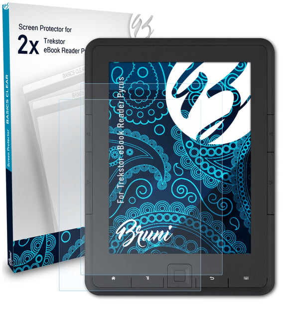 Bruni Basics-Clear Displayschutzfolie für Trekstor eBook Reader Pyrus