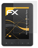 Panzerfolie atFoliX kompatibel mit Trekstor eBook Reader Pyrus, entspiegelnde und stoßdämpfende FX (2X)
