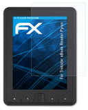 Schutzfolie atFoliX kompatibel mit Trekstor eBook Reader Pyrus, ultraklare FX (2X)