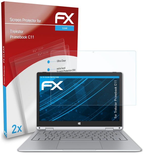 atFoliX FX-Clear Schutzfolie für Trekstor Primebook C11