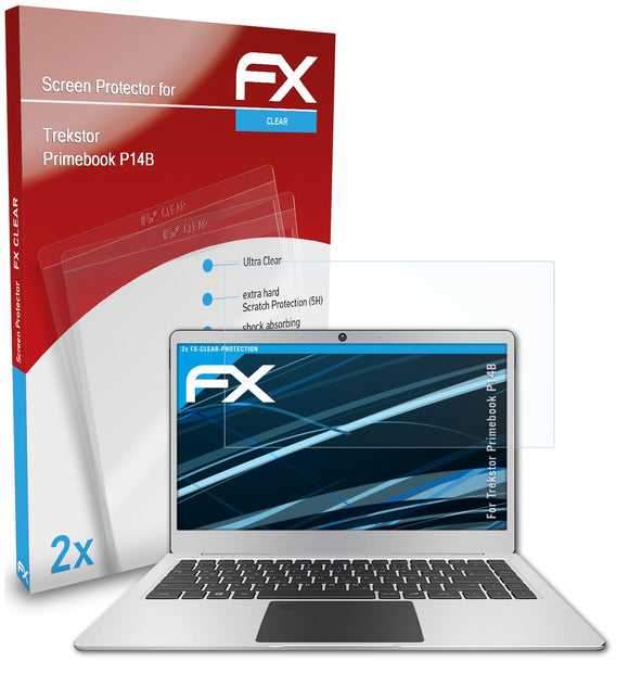 atFoliX FX-Clear Schutzfolie für Trekstor Primebook P14B