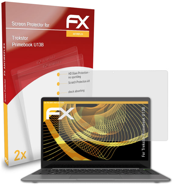 atFoliX FX-Antireflex Displayschutzfolie für Trekstor Primebook U13B