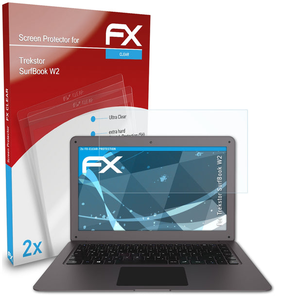 atFoliX FX-Clear Schutzfolie für Trekstor SurfBook W2