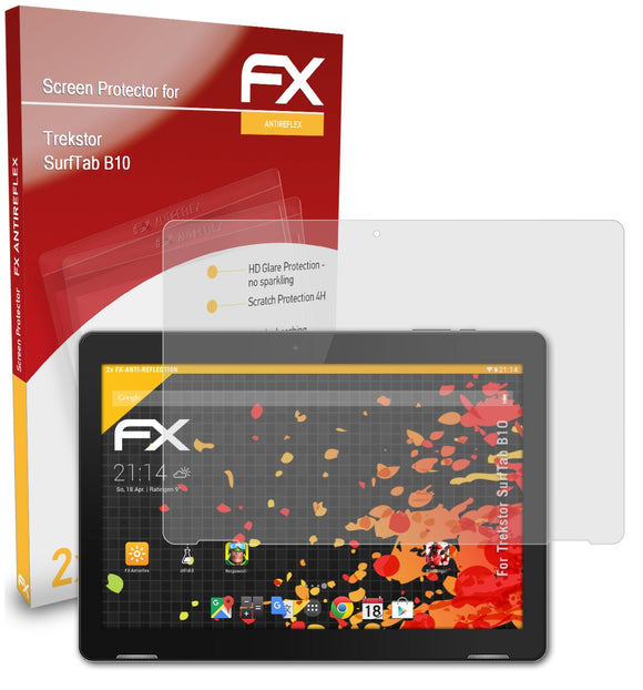 atFoliX FX-Antireflex Displayschutzfolie für Trekstor SurfTab B10