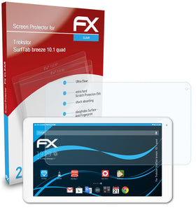 atFoliX FX-Clear Schutzfolie für Trekstor SurfTab breeze 10.1 quad