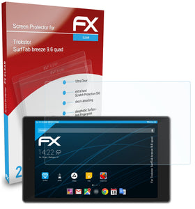 atFoliX FX-Clear Schutzfolie für Trekstor SurfTab breeze 9.6 quad