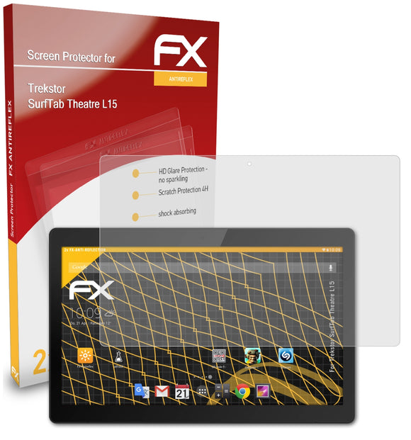 atFoliX FX-Antireflex Displayschutzfolie für Trekstor SurfTab Theatre L15