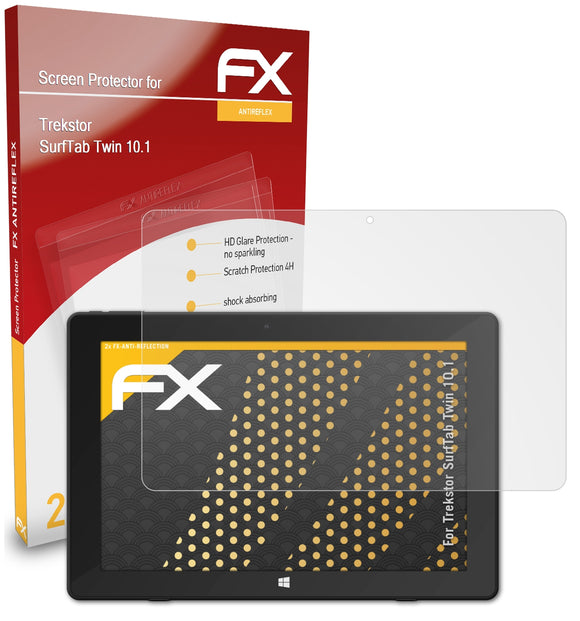 atFoliX FX-Antireflex Displayschutzfolie für Trekstor SurfTab Twin 10.1