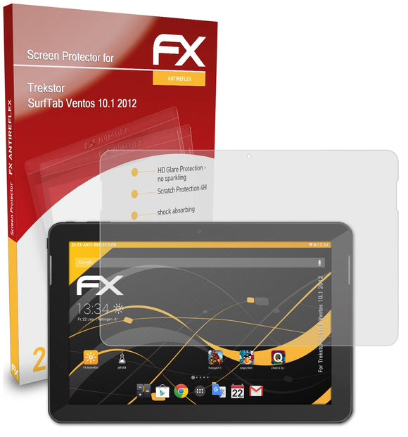 atFoliX FX-Antireflex Displayschutzfolie für Trekstor SurfTab Ventos 10.1 (2012)