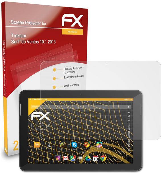 atFoliX FX-Antireflex Displayschutzfolie für Trekstor SurfTab Ventos 10.1 (2013)