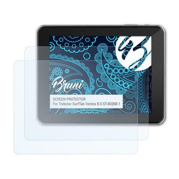 Bruni Basics-Clear Displayschutzfolie für Trekstor SurfTab Ventos 8.0 (ST-80208-1)
