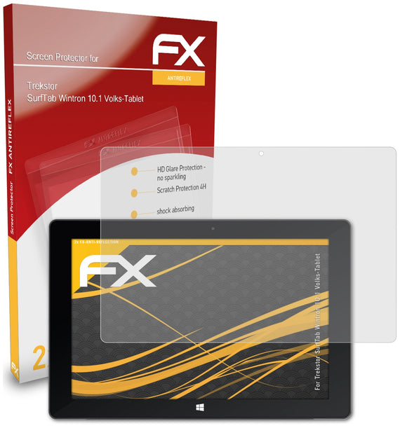 atFoliX FX-Antireflex Displayschutzfolie für Trekstor SurfTab Wintron 10.1 (Volks-Tablet)