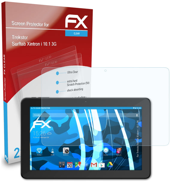 atFoliX FX-Clear Schutzfolie für Trekstor Surftab Xintron i 10.1 3G