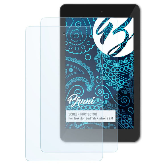 Bruni Basics-Clear Displayschutzfolie für Trekstor SurfTab Xintron i 7.0