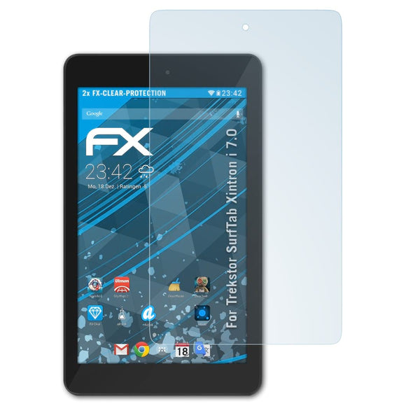atFoliX FX-Clear Schutzfolie für Trekstor SurfTab Xintron i 7.0