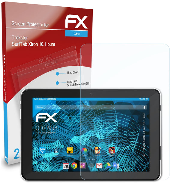 atFoliX FX-Clear Schutzfolie für Trekstor SurfTab Xiron 10.1 pure