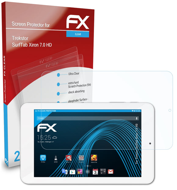 atFoliX FX-Clear Schutzfolie für Trekstor SurfTab Xiron 7.0 HD