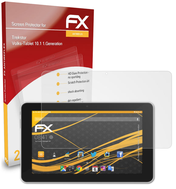 atFoliX FX-Antireflex Displayschutzfolie für Trekstor Volks-Tablet 10.1 (1.Generation)