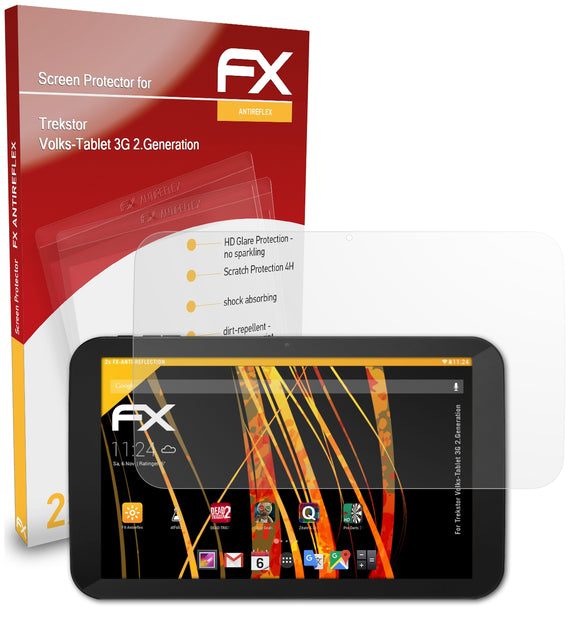 atFoliX FX-Antireflex Displayschutzfolie für Trekstor Volks-Tablet 3G (2.Generation)