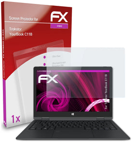 atFoliX FX-Hybrid-Glass Panzerglasfolie für Trekstor YourBook C11B