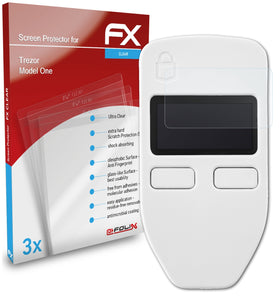 atFoliX FX-Clear Schutzfolie für Trezor Model One