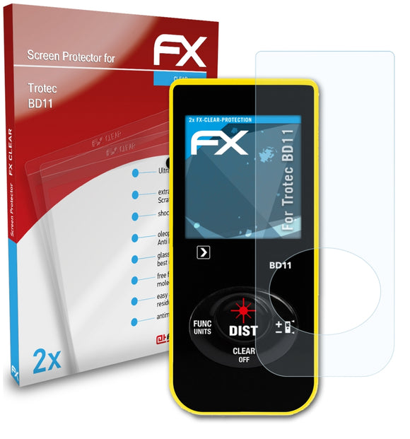 atFoliX FX-Clear Schutzfolie für Trotec BD11