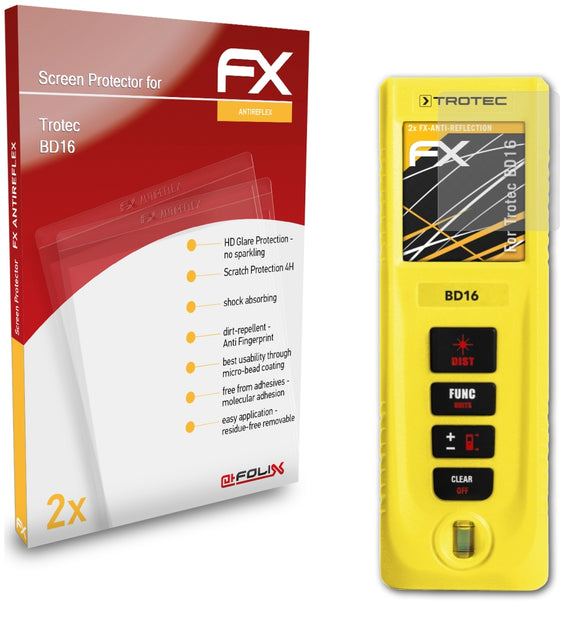 atFoliX FX-Antireflex Displayschutzfolie für Trotec BD16