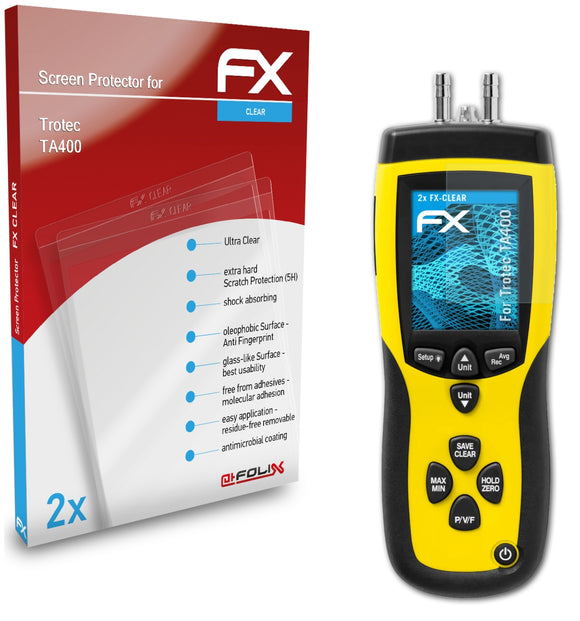 atFoliX FX-Clear Schutzfolie für Trotec TA400