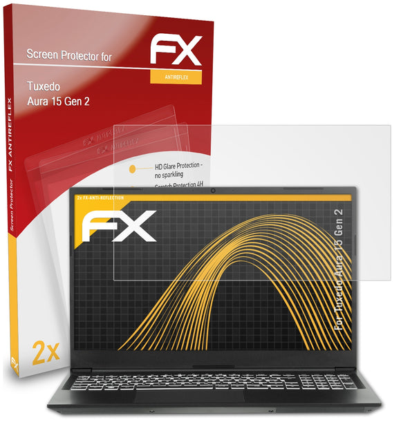 atFoliX FX-Antireflex Displayschutzfolie für Tuxedo Aura 15 (Gen 2)