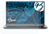 Schutzfolie Bruni kompatibel mit Tuxedo InfinityBook S 15 Gen 7, glasklare (2X)