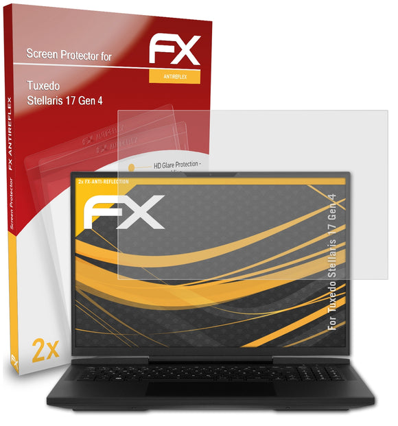 atFoliX FX-Antireflex Displayschutzfolie für Tuxedo Stellaris 17 (Gen 4)