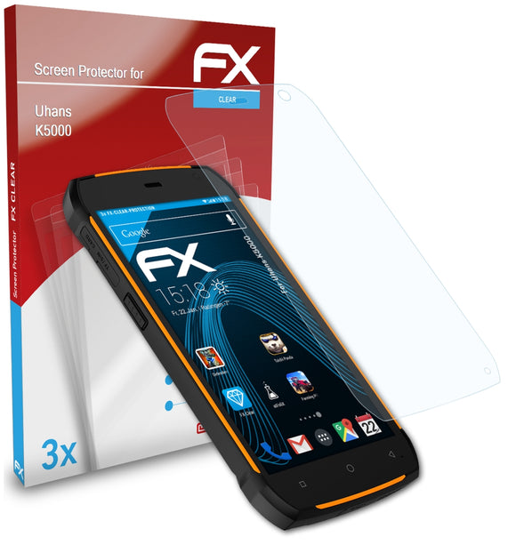 atFoliX FX-Clear Schutzfolie für Uhans K5000